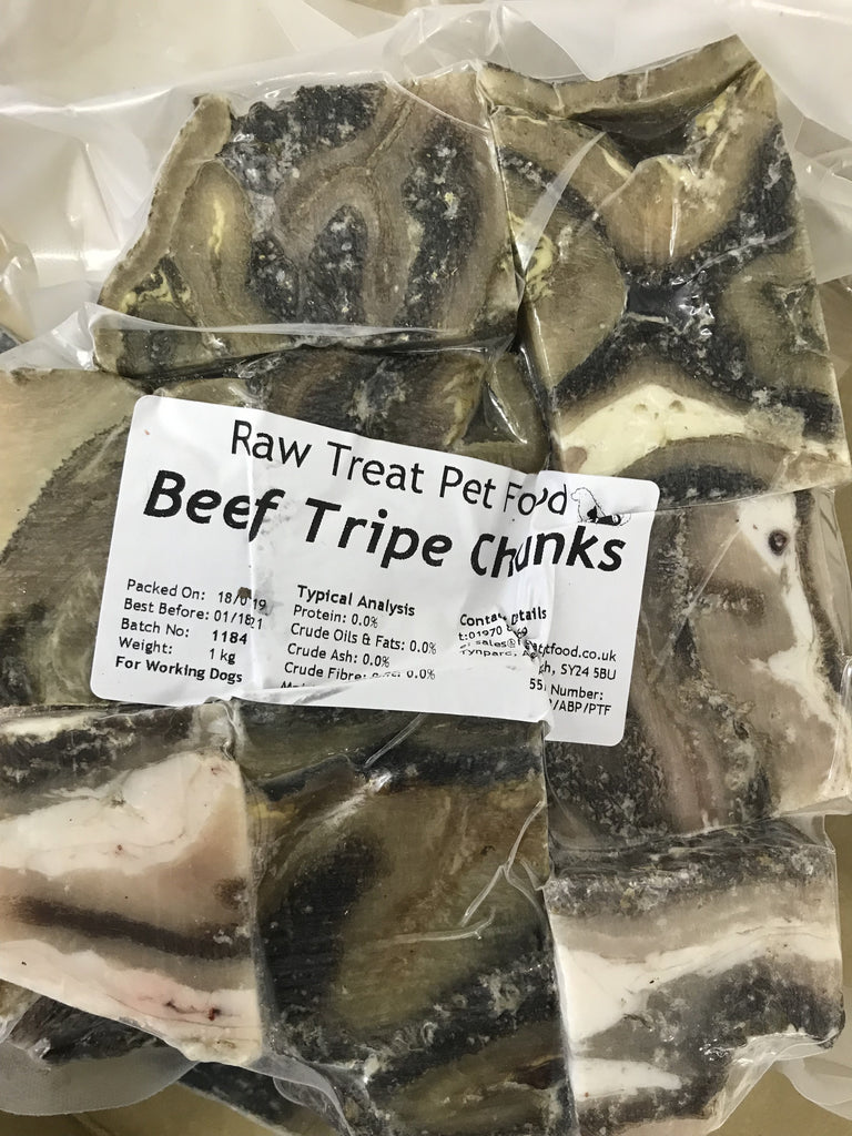 raw beef tripe