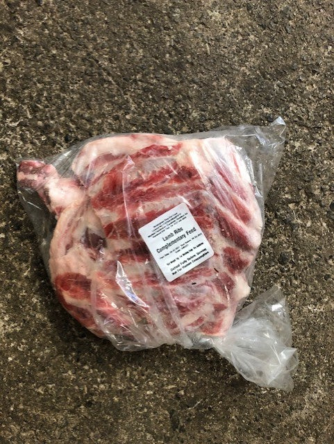 Raw LAMB RIB Bone Birmingham Brand 1kg Raw To Go